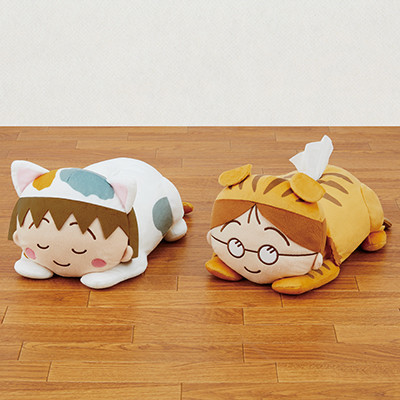 ちびまる子にゃん ぬいぐるみティッシュBOXカバー 商品画像