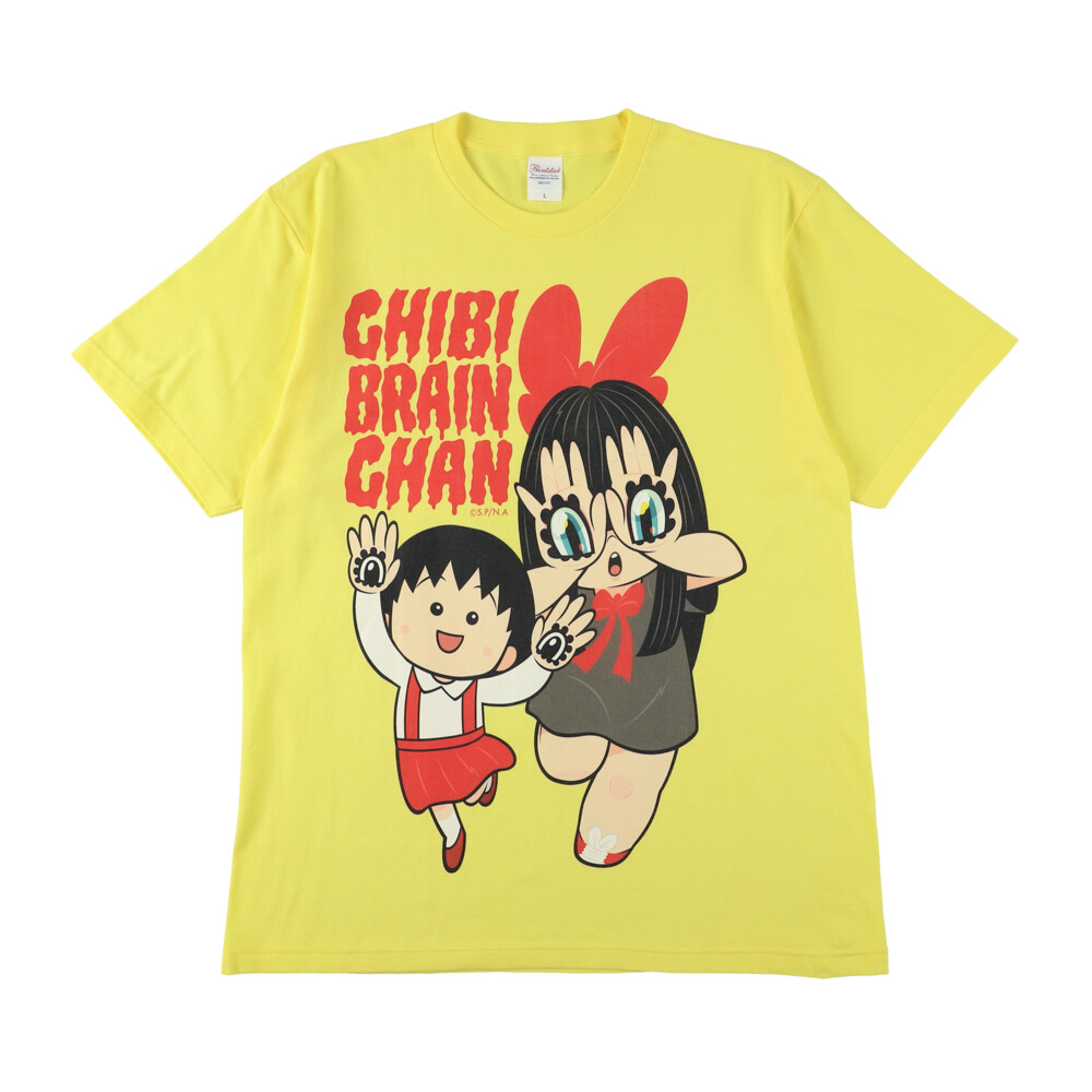CHIBI BRAIN CHAN T-shirt ホワイト/イエロー/ピンク 商品画像